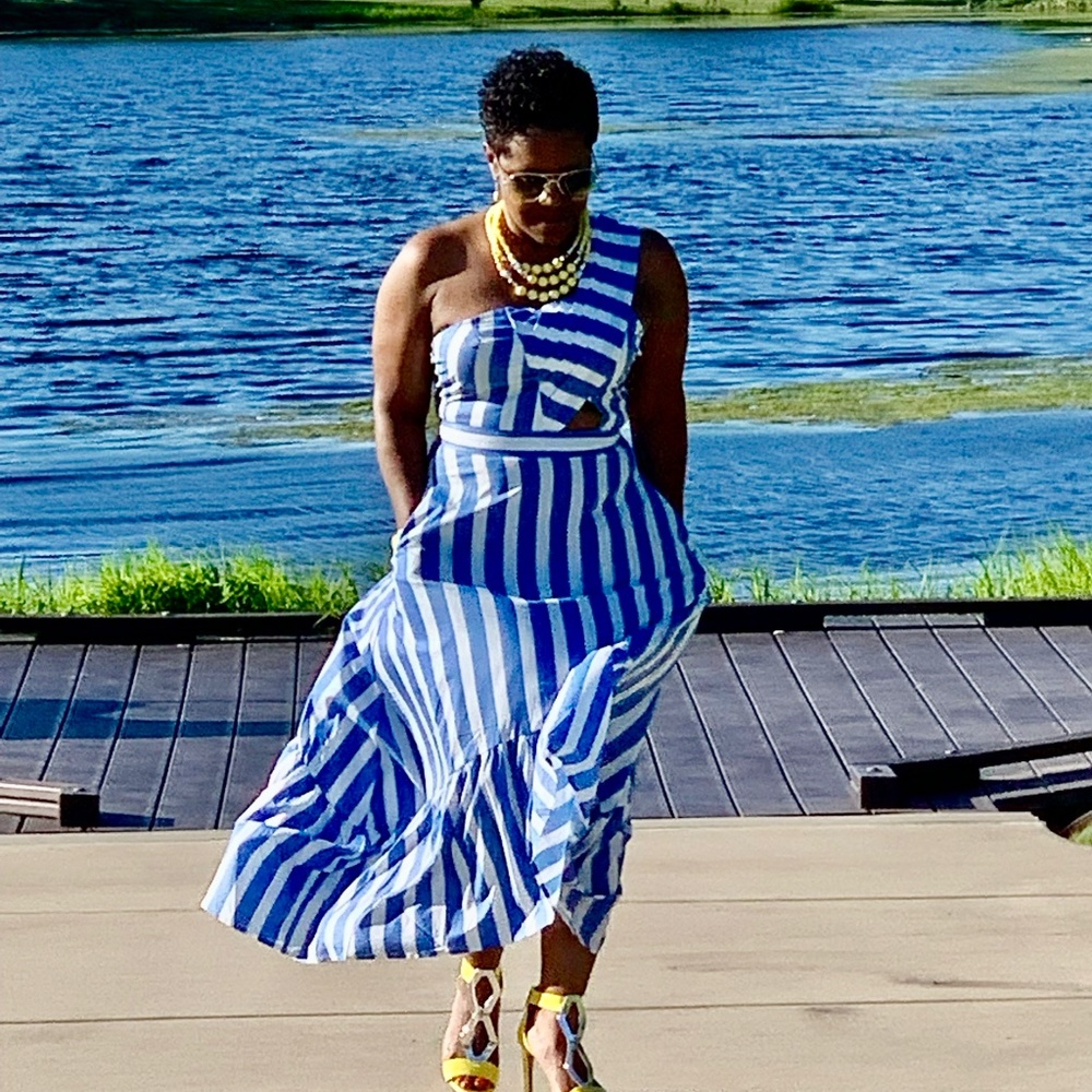 Blue-tiful Maxi Dress